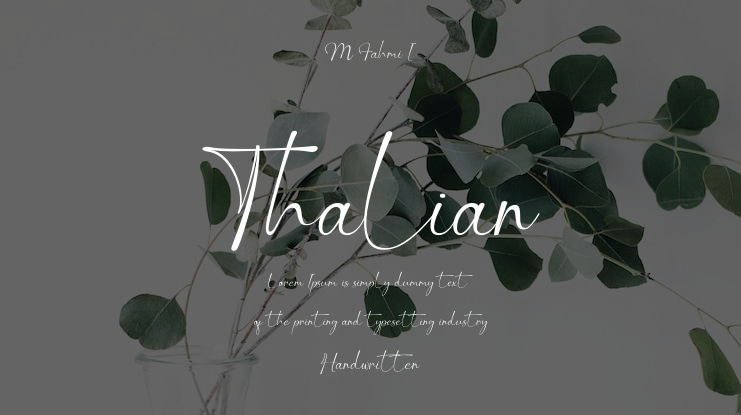 Thalian Font