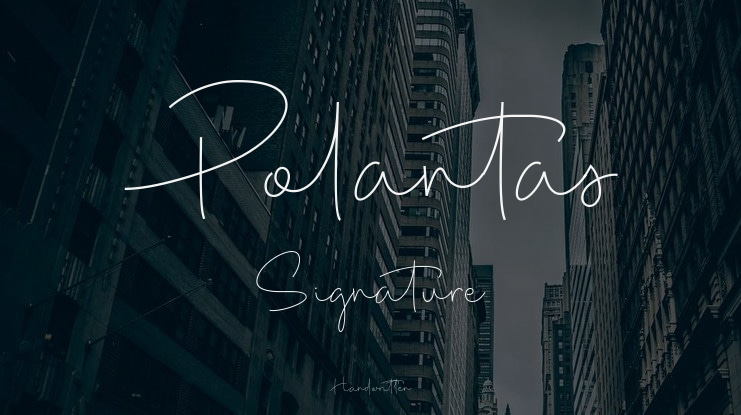 Polantas Signature Font