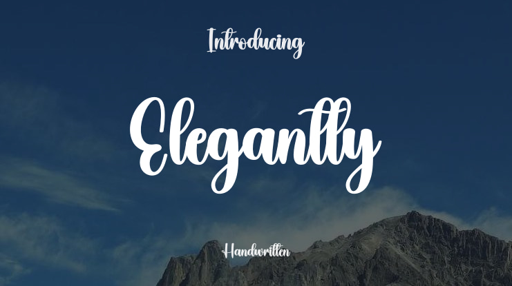 Elegantly Font