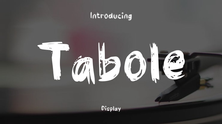 Tabole Font