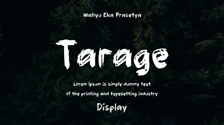 Tarage Font
