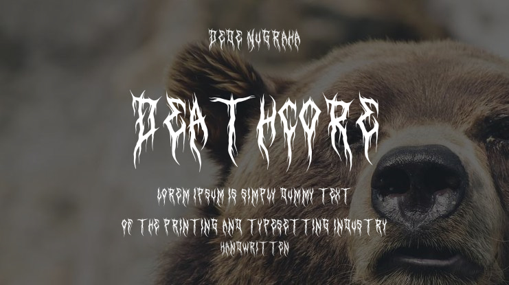 Deathcore Font