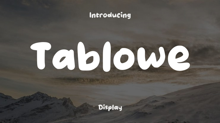 Tablowe Font