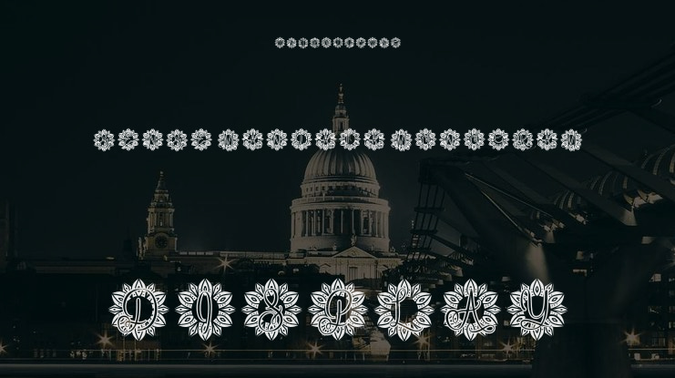 Sense Mandala Monogram Font