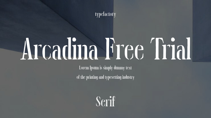 Arcadina Free Trial Font