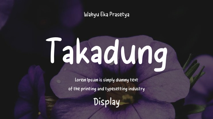 Takadung Font