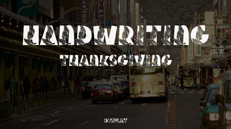 Handwriting Thanksgiving Font