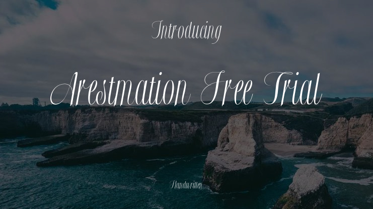 Arestmation Free Trial Font