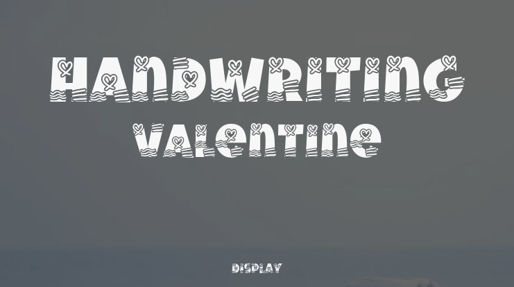 Handwriting Valentine Font