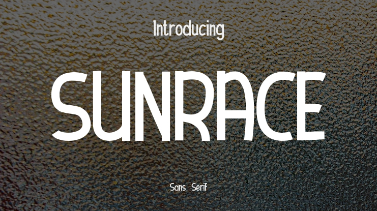 SUNRACE Font