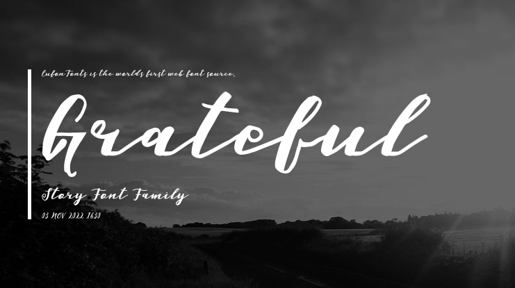 Grateful Story Font