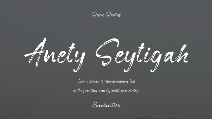 Anety Seytigah Font