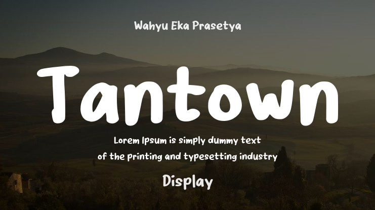 Tantown Font