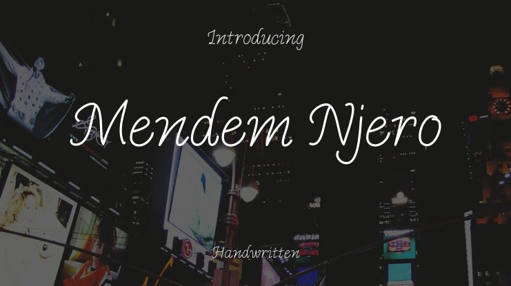 Mendem Njero Font