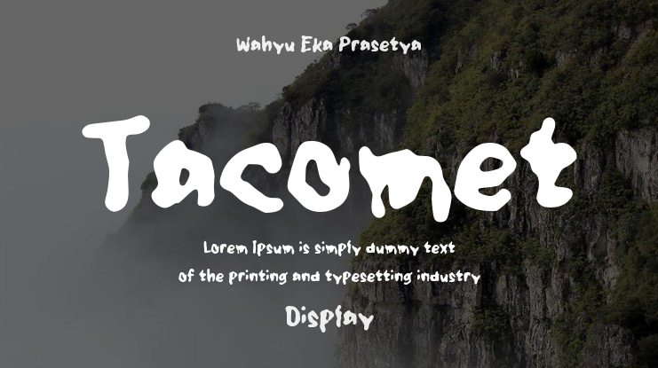 Tacomet Font