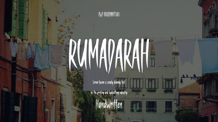 RUMADARAH Font