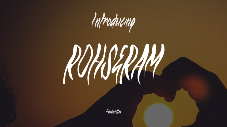 ROHSERAM Font
