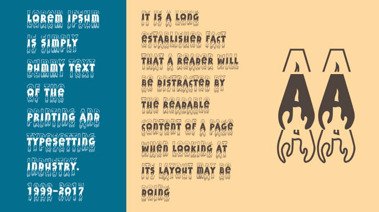 Handwriting Blood Stacked Font