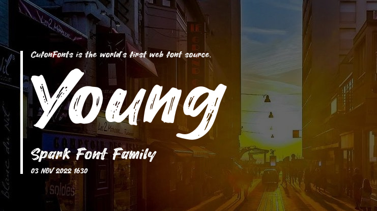 Young Spark Font