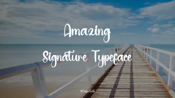 Amazing Signature Font