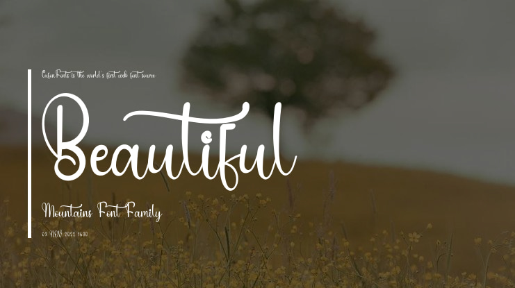 Beautiful Mountains Font