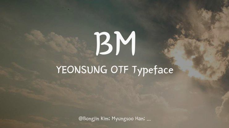 BM YEONSUNG OTF Font