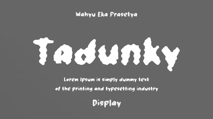Tadunky Font