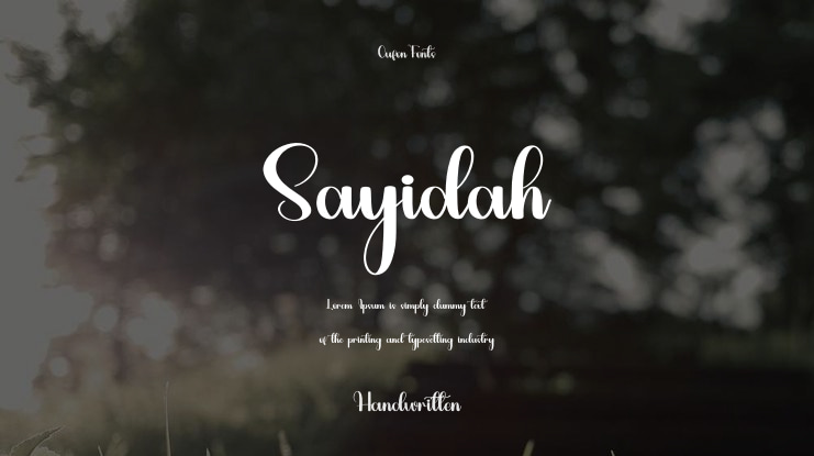 Sayidah Font