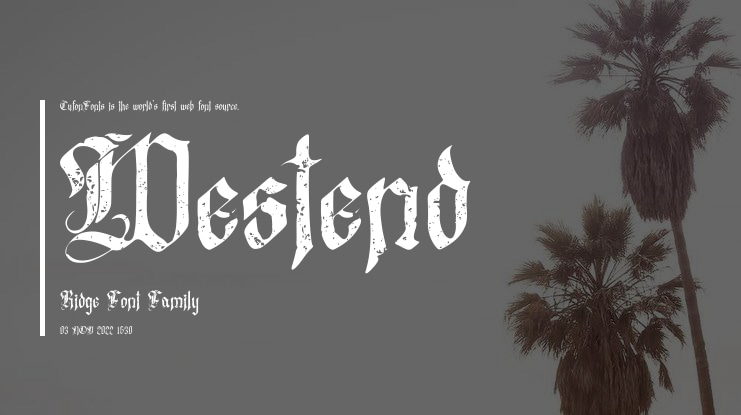 Westend Ridge Font