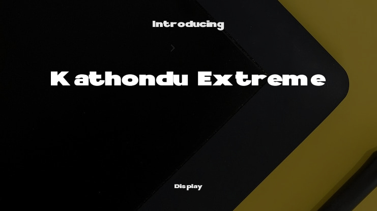 Kathondu Extreme Font