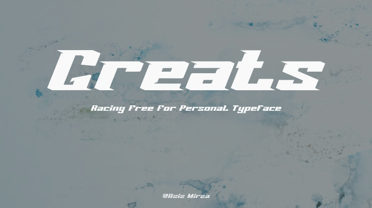 Greats Racing Free For Personal Font