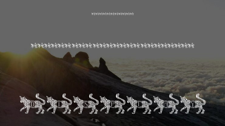 Wonder Cat Mandala Monogram Font