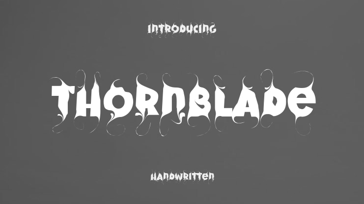 Thornblade Font