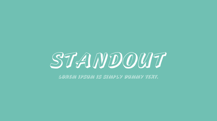 Standout Font