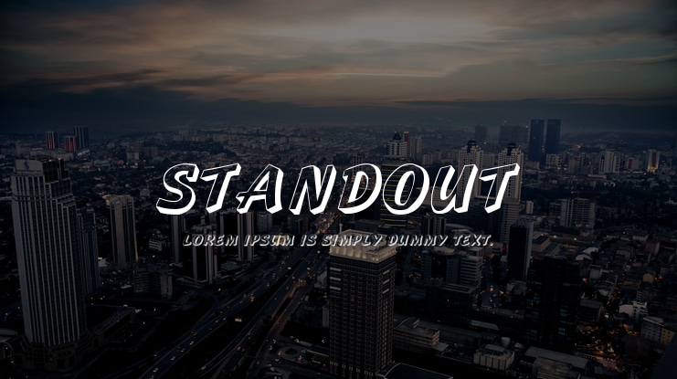 Standout Font