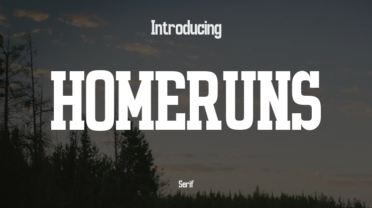 HOMERUNS Font