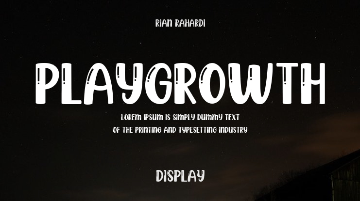 Playgrowth Font