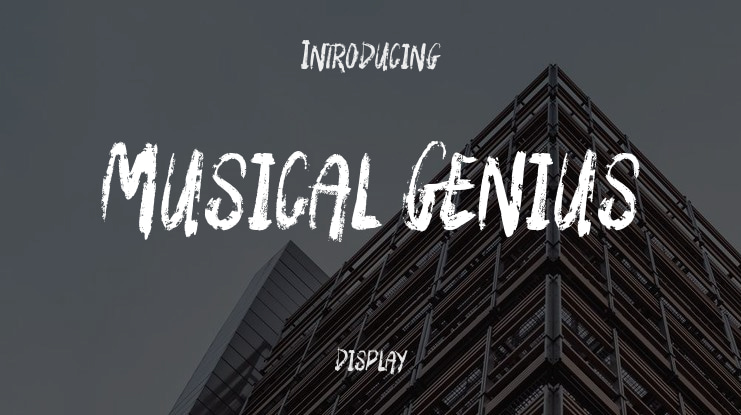 Musical Genius Font