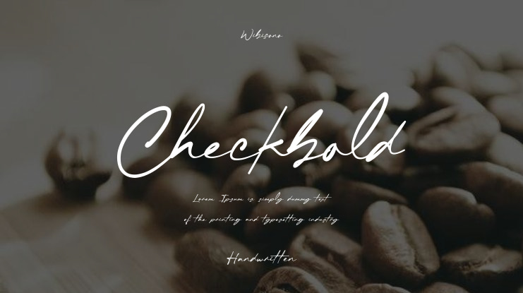 Checkbold Font