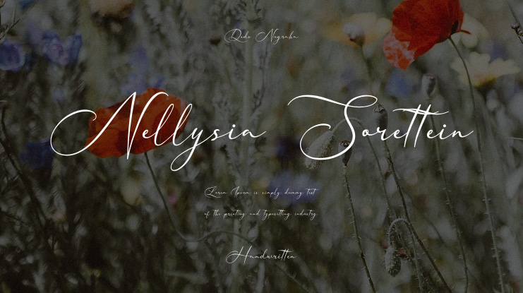 Nellysia Sorettein Font