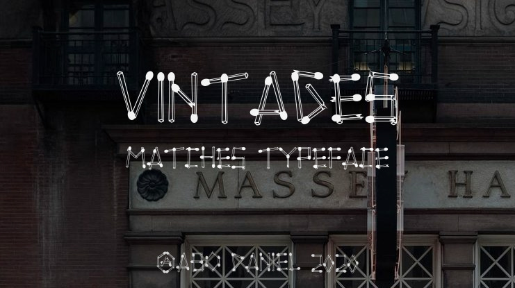 Vintages Matches Font
