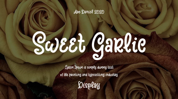 Sweet Garlic Font