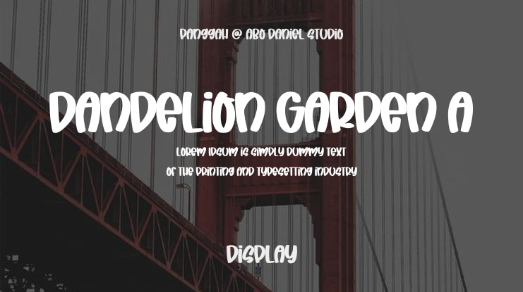 Dandelion Garden A Font Family