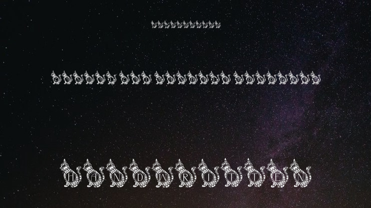 Casual Cat Mandala Monogram Font