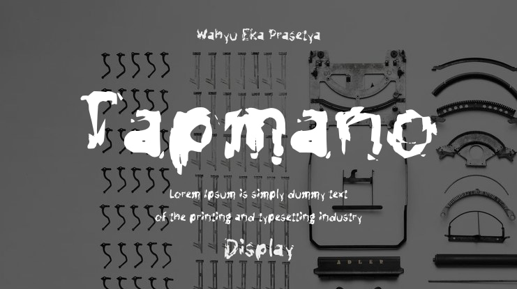 Tapmano Font