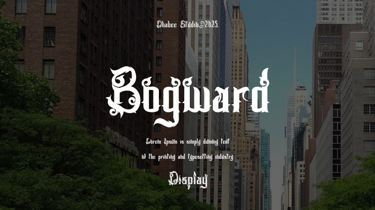 Bogward Font