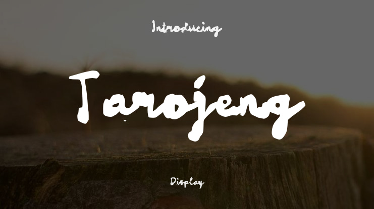 Tarojeng Font