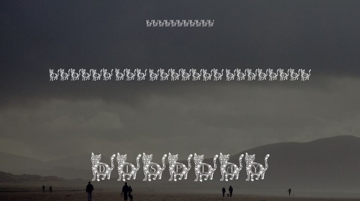 Lovely Cat Mandala Monogram Font