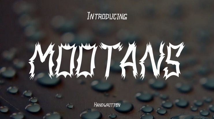 MOOTANS Font