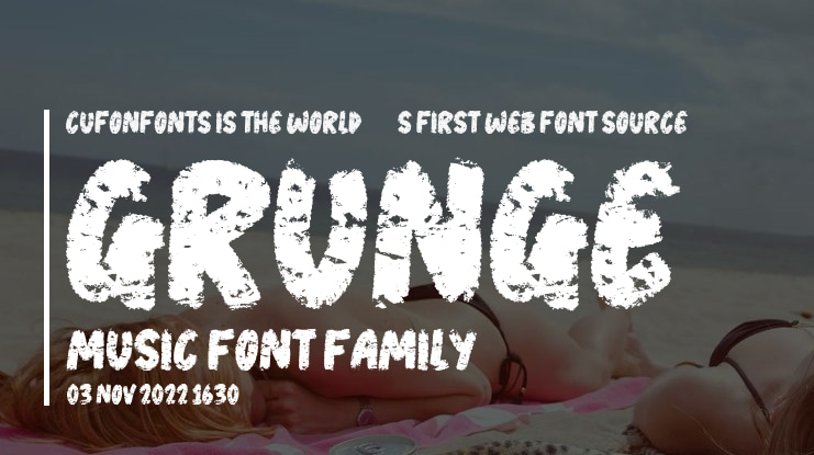 Grunge Music Font